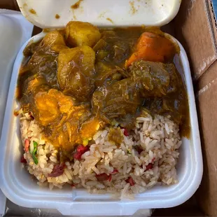 Beef Curry with Fried Rice