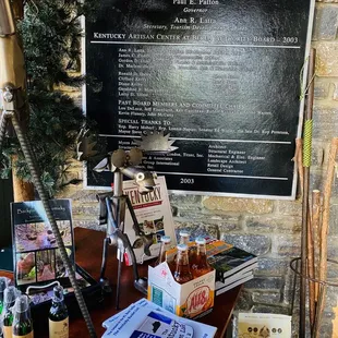 Some of the displays in the center