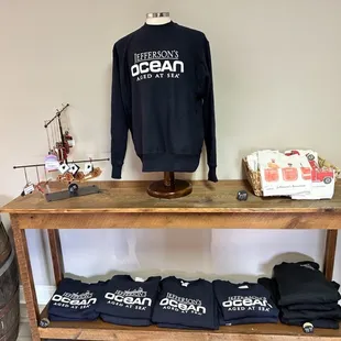 t - shirts on a table