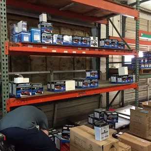 The back room with all the batteries.