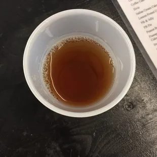 The cold herbal tea with mango and aloe that aids digestion and metabolism.