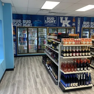 the inside of a bud light store