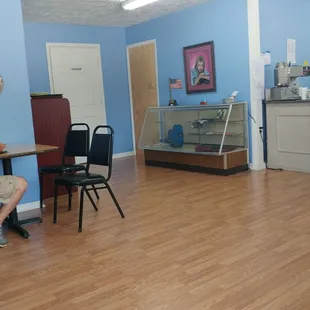 a man sitting at a table