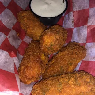 Buffalo Chicken Poppers