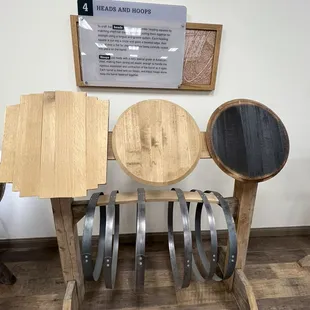 Display and visitor center showing how barrels are made