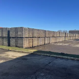 Staves that are being seasoned