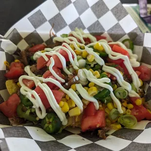Pulled pork nachos