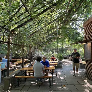 Outside seating area next to order area. Stunning!
