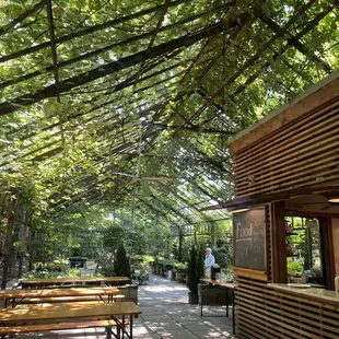 outside