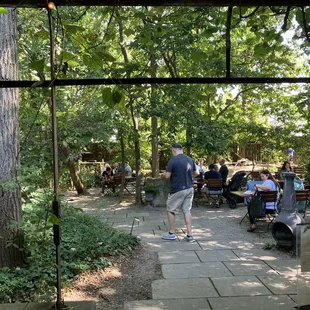 Outdoor dining area