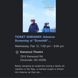 Screening of Downhill!