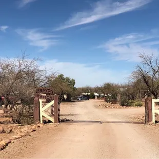 Unassuming entrance belies this enchanting ranch