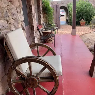 Nice porches outside rooms