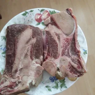 These are porterhouse steaks