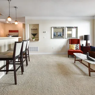 Open space living room