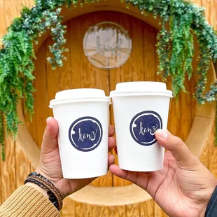 Honey lavender and horchata lattes