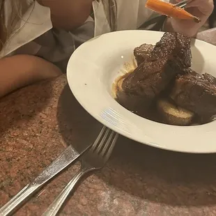 Short ribs.... They look amazing and meaty.... It's meaty fatty! Lots of  fatty bites!