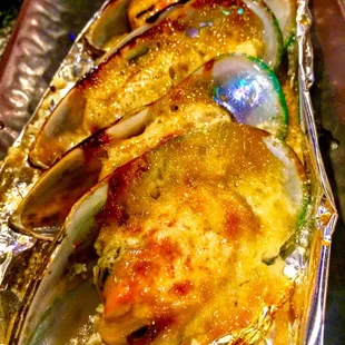 Baked mussels