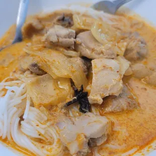 Yummy homemade curry noodle