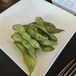 Edamame aftermath.