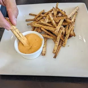 Taro fries.