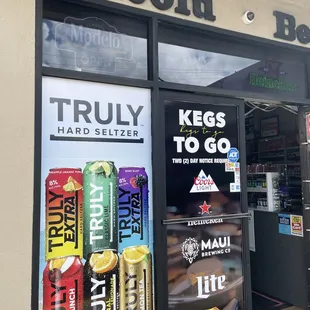 the front of the store