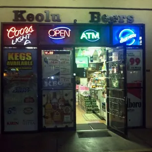 the front of the store