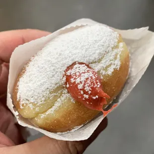 Guava filled malasada