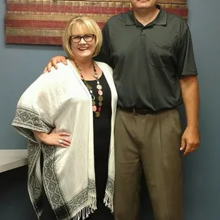 Dr. Kepler and C.A. Kay, celebrating her 6th year of service.