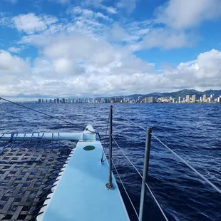 View from catamaran