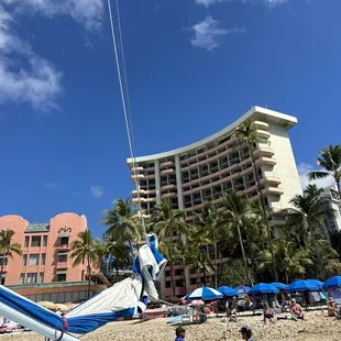 Where to find--on the beach by Outrigger Waikiki