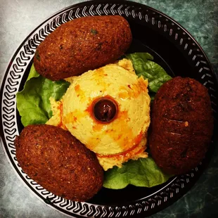 Home made falafel &amp; hummus !!!