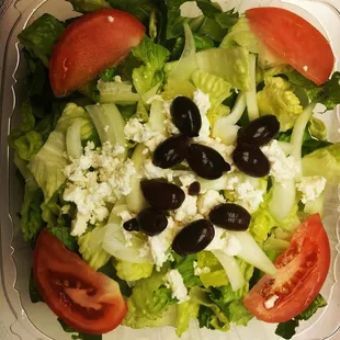 Greek salad !!! Fresh cut