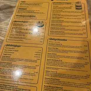 Menu side 2