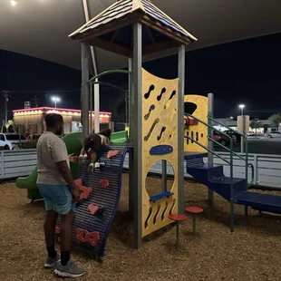 outside