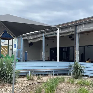 Outside area with playscape