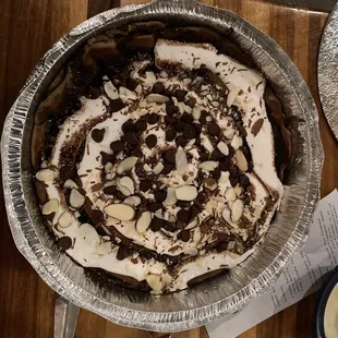 Rocky Road Pancake! So big, I&apos;m glad they accidentally gave it to me to go!