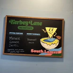 the menu