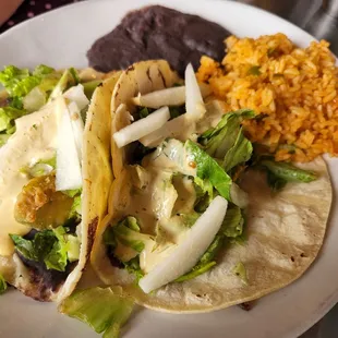 Fried avocado tacos