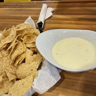 Chips and original queso