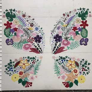 Butterfly mural