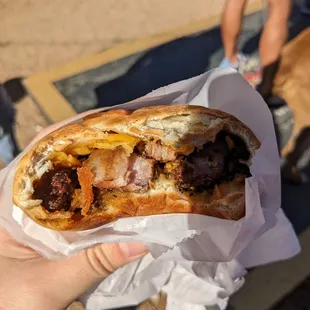 Inside - pork belly, jalapeno, cheese