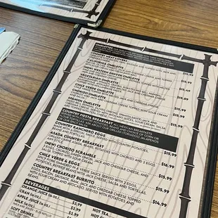 Menus at a glance