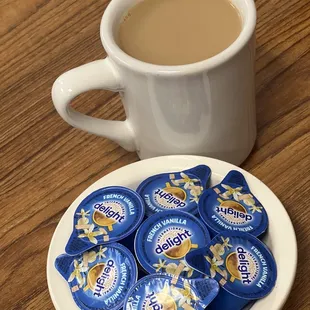 Coffee with French Vanilla creamer