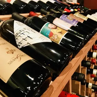 Italian wine selections.