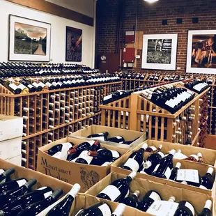 Inside the wine shop.