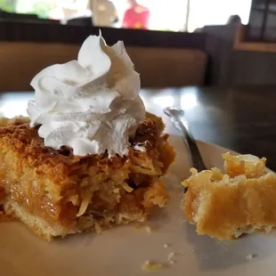 The cure for a craptacular day at work: a piece of coconut rum pie!