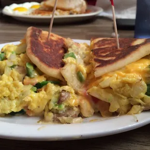Vegetable Tandoori Breakfast Sandwich... Yum!