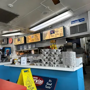 the interior of the restaurant