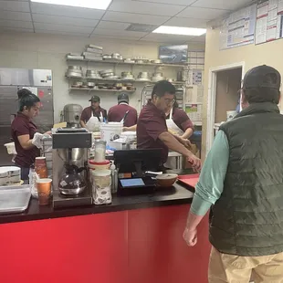 Interior of baking
